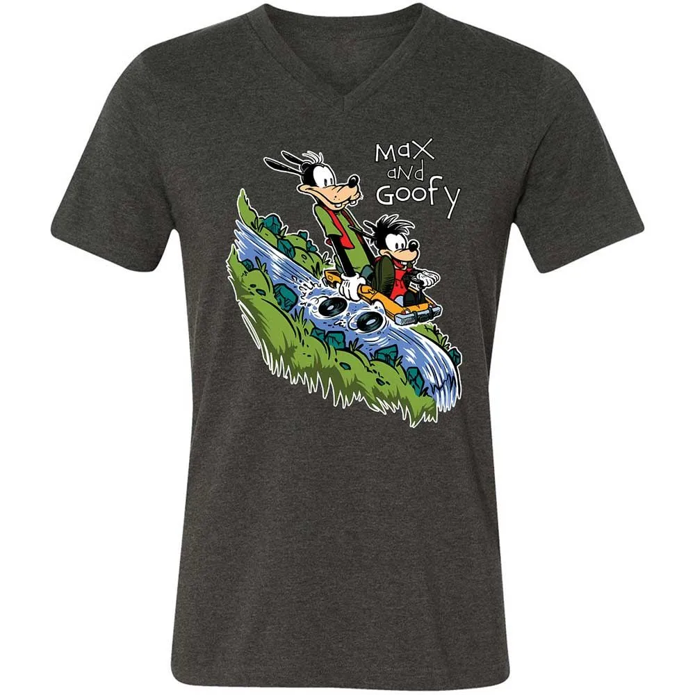 Unisex V-Neck T-Shirt - 6G9PMVRY - Dark Grey Heather - 8