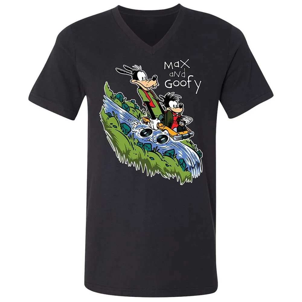 Unisex V-Neck T-Shirt - 6G9PMVRY - Black - 11