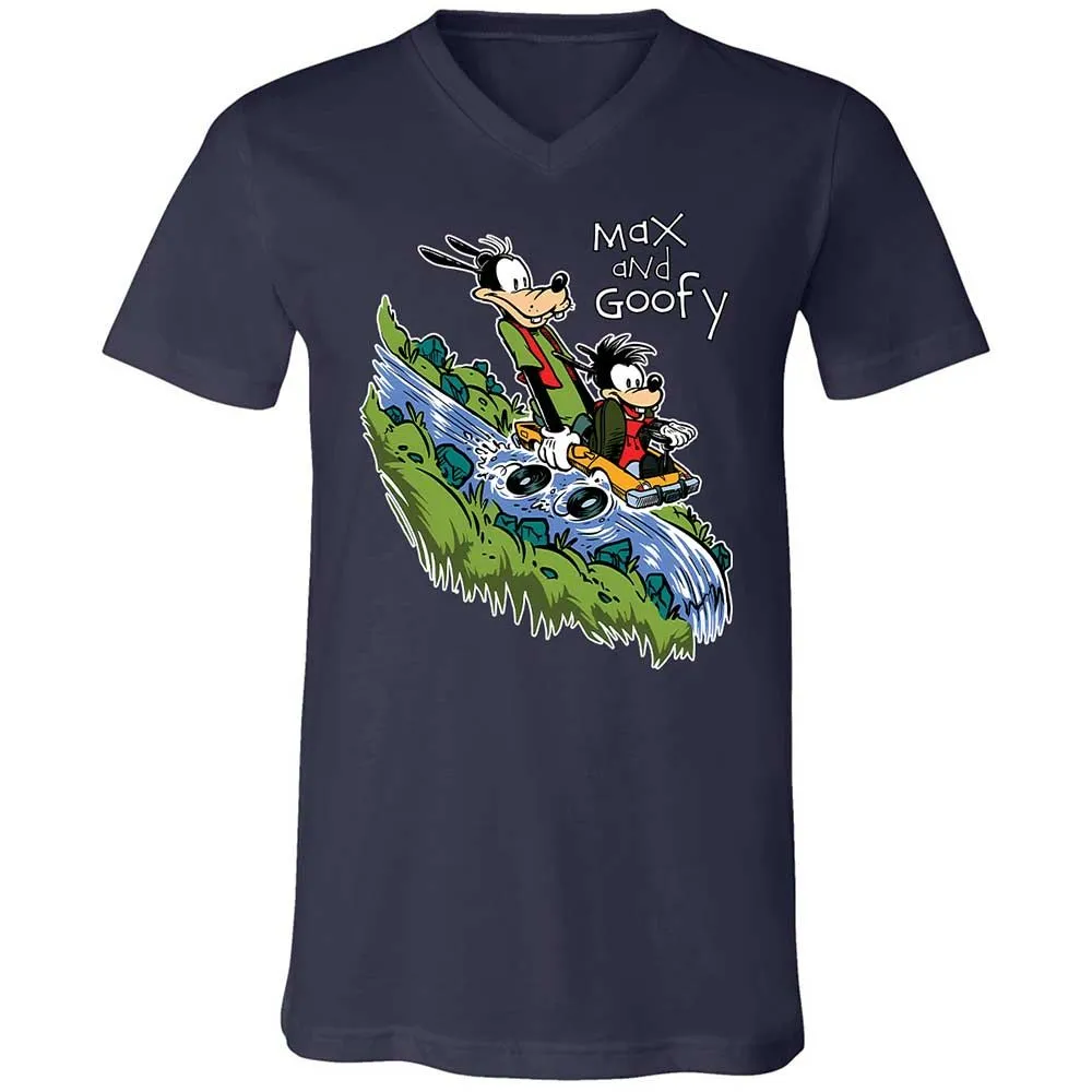 Unisex V-Neck T-Shirt - 6G9PMVRY - Navy - 12