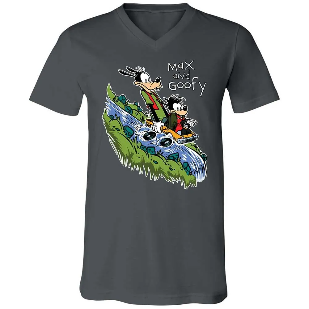 Unisex V-Neck T-Shirt - 6G9PMVRY - Asphalt - 16