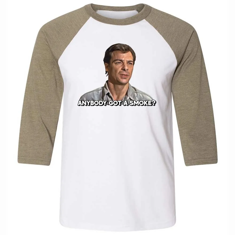 Unisex 3/4 Baseball Tee - Z69J2GDX - White/Heather Olive - 4