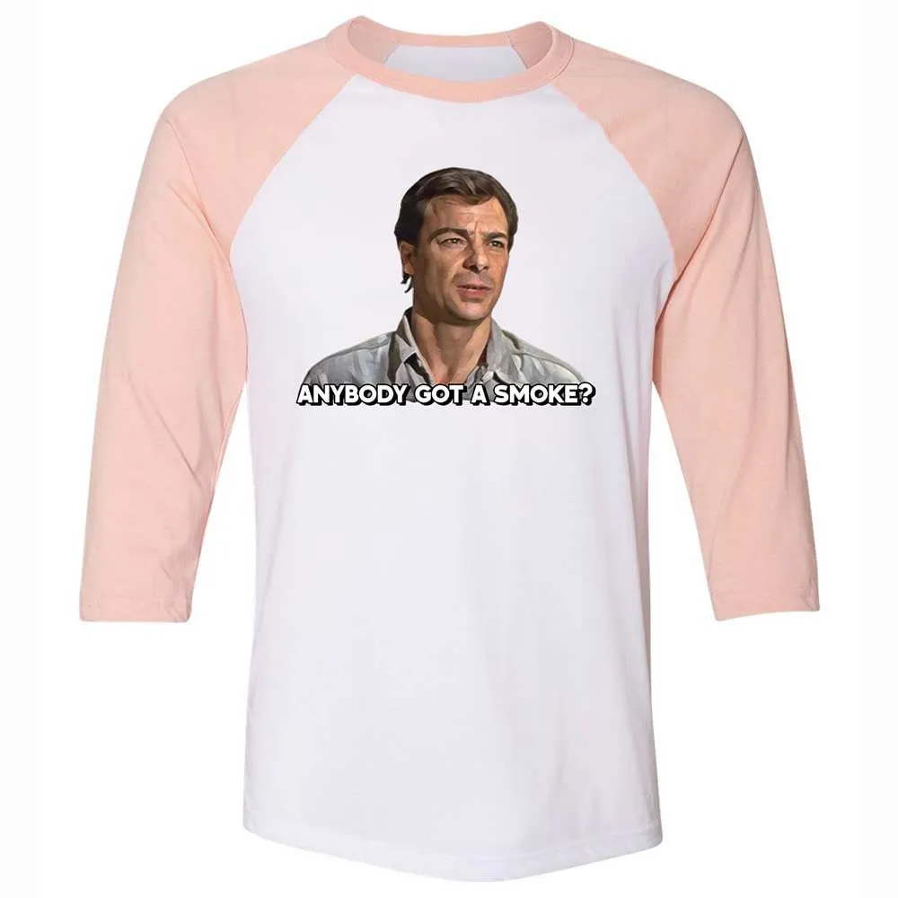 Unisex 3/4 Baseball Tee - Z69J2GDX - White/Heather Peach - 5