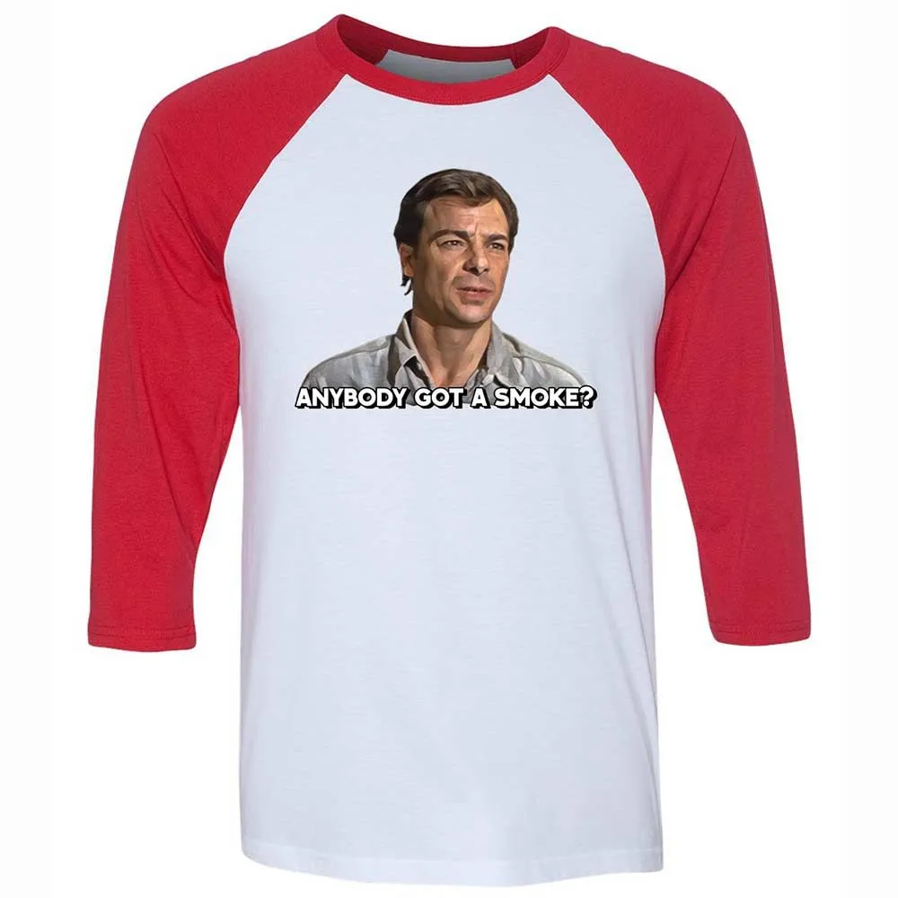 Unisex 3/4 Baseball Tee - Z69J2GDX - White/Red - 9
