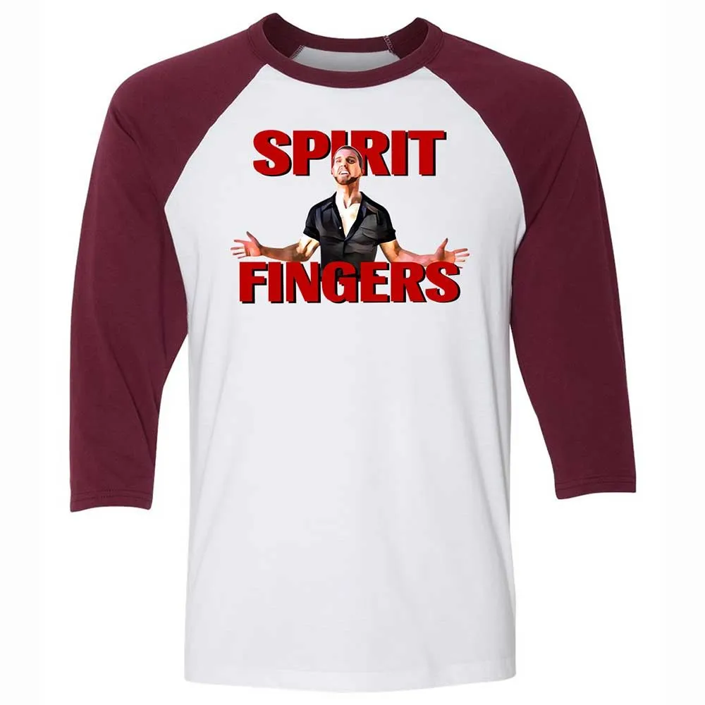 Unisex 3/4 Baseball Tee - D83NPH6Y - White/Maroon - 7