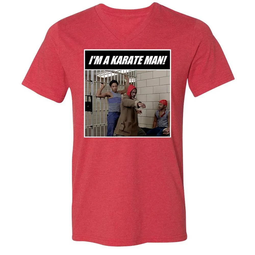 Unisex V-Neck T-Shirt - PDAB3D6Y - Heather Red - 7