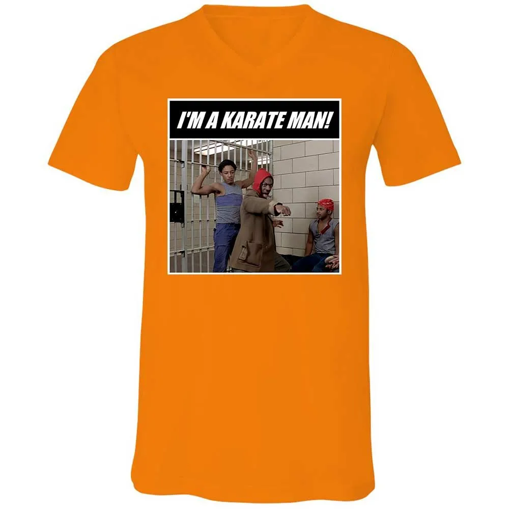 Unisex V-Neck T-Shirt - PDAB3D6Y - Orange - 12