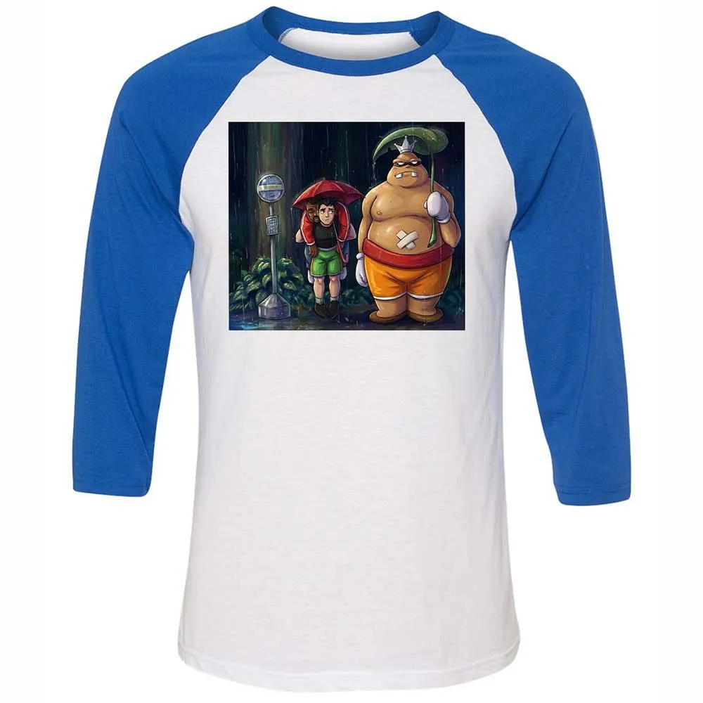 Unisex 3/4 Baseball Tee - F94XG5XV - White/True Royal - 10