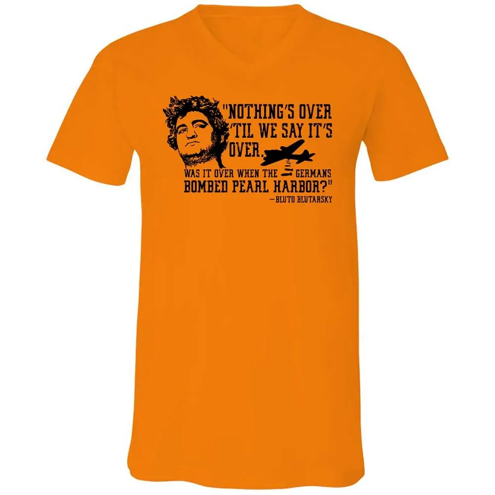 Unisex V-Neck T-Shirt - ZW3F1LL2 - Orange - 7