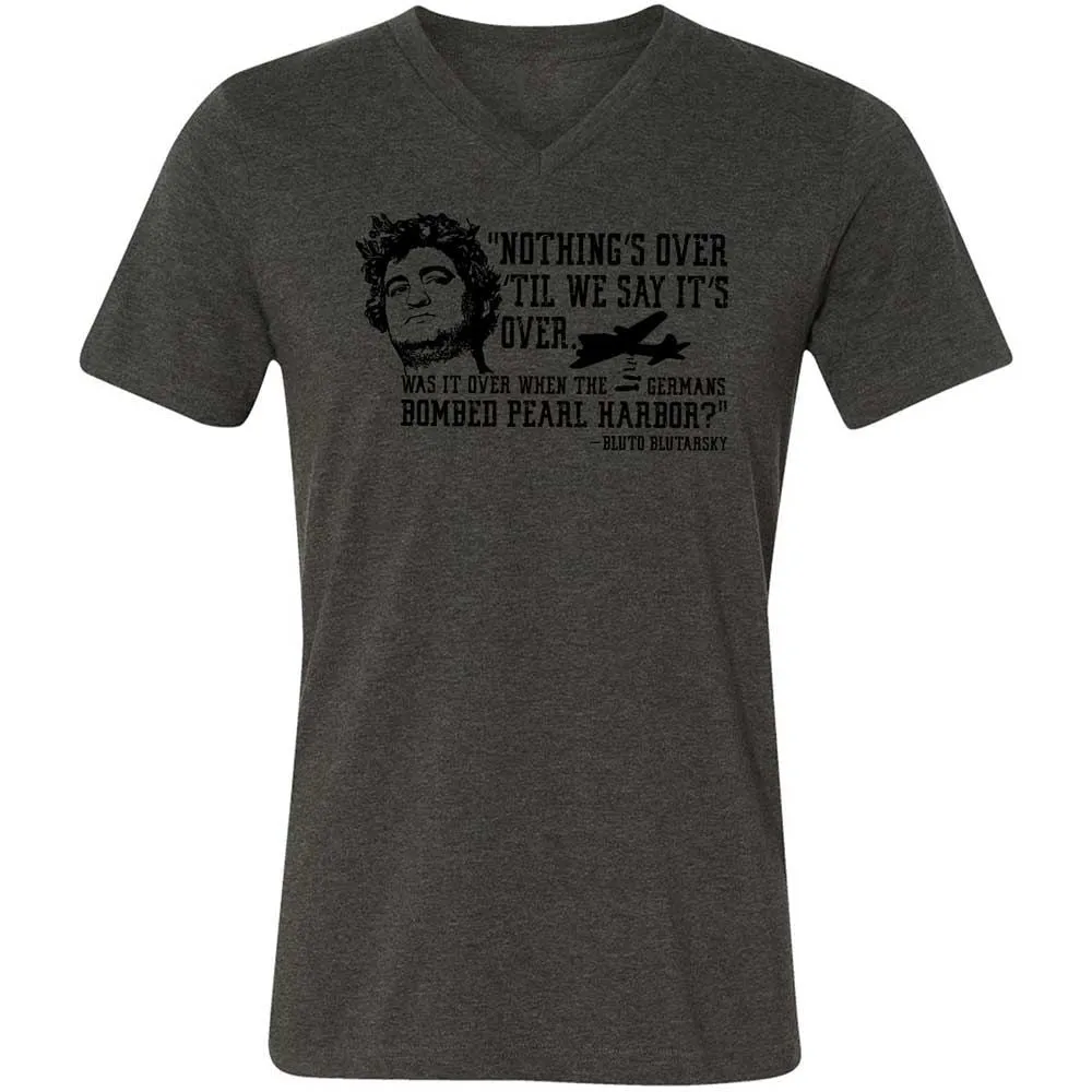 Unisex V-Neck T-Shirt - ZW3F1LL2 - Dark Grey Heather - 8
