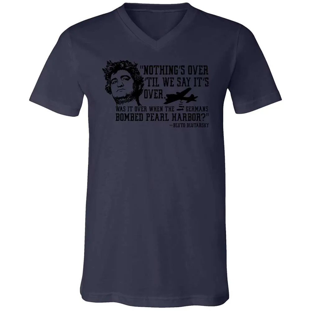 Unisex V-Neck T-Shirt - ZW3F1LL2 - Navy - 12