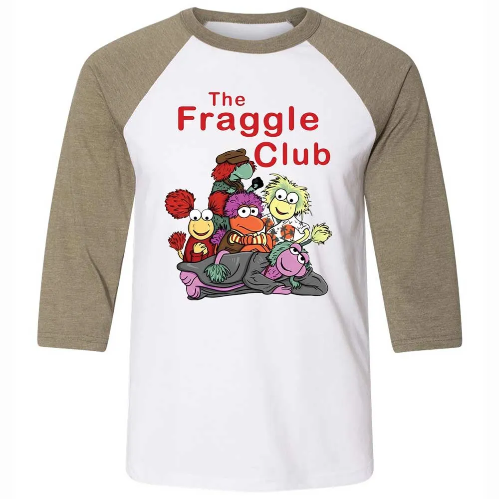 Unisex 3/4 Baseball Tee - 5QPUEJCC - White/Heather Olive - 4