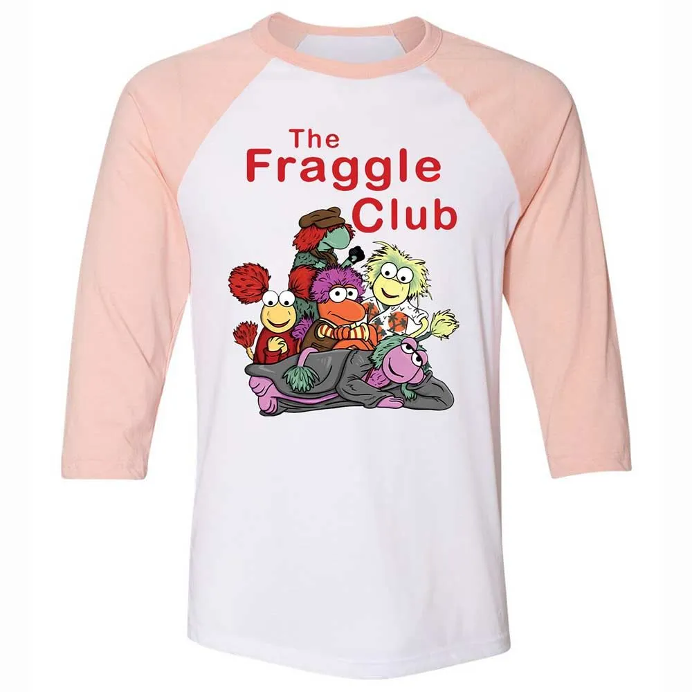 Unisex 3/4 Baseball Tee - 5QPUEJCC - White/Heather Peach - 5