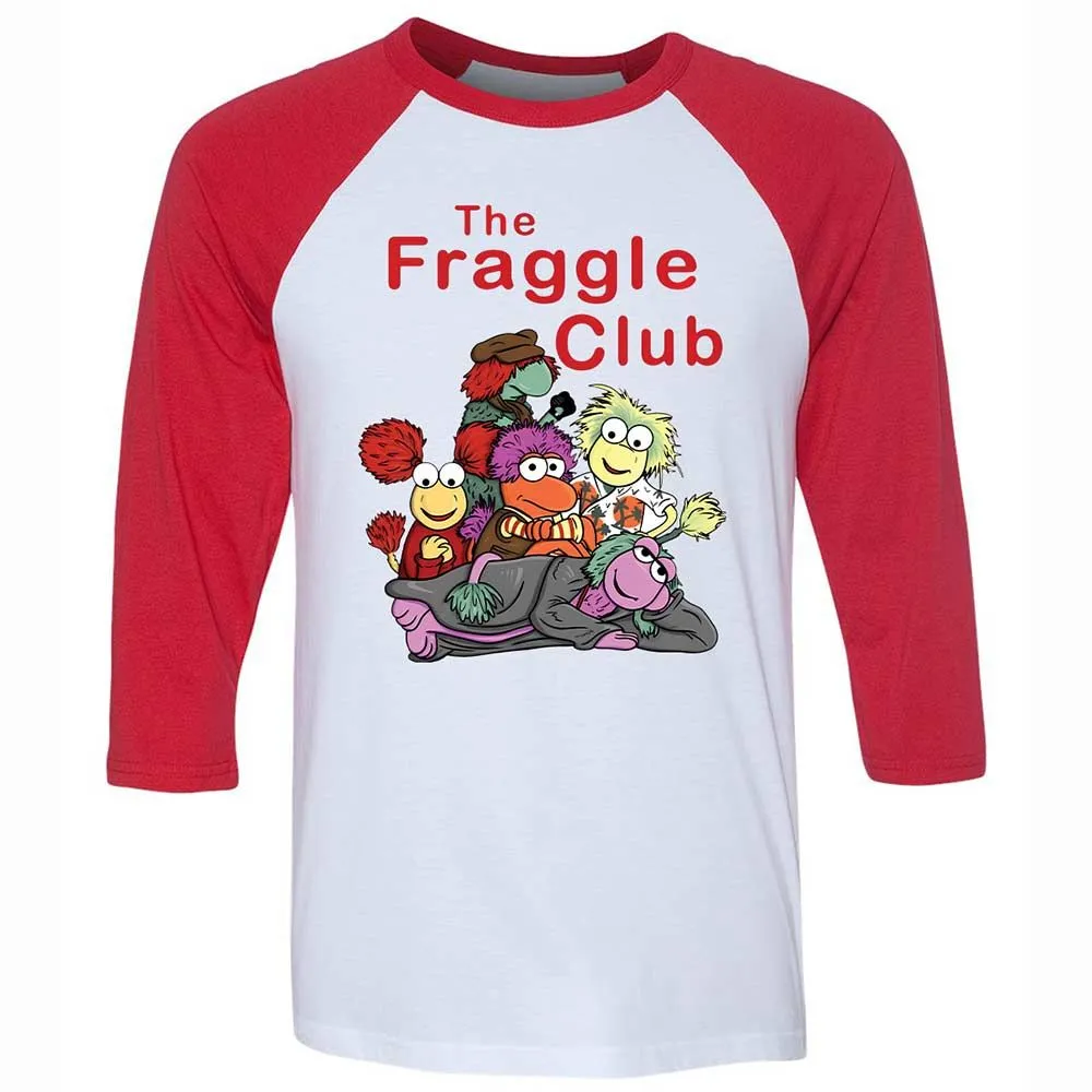 Unisex 3/4 Baseball Tee - 5QPUEJCC - White/Red - 9