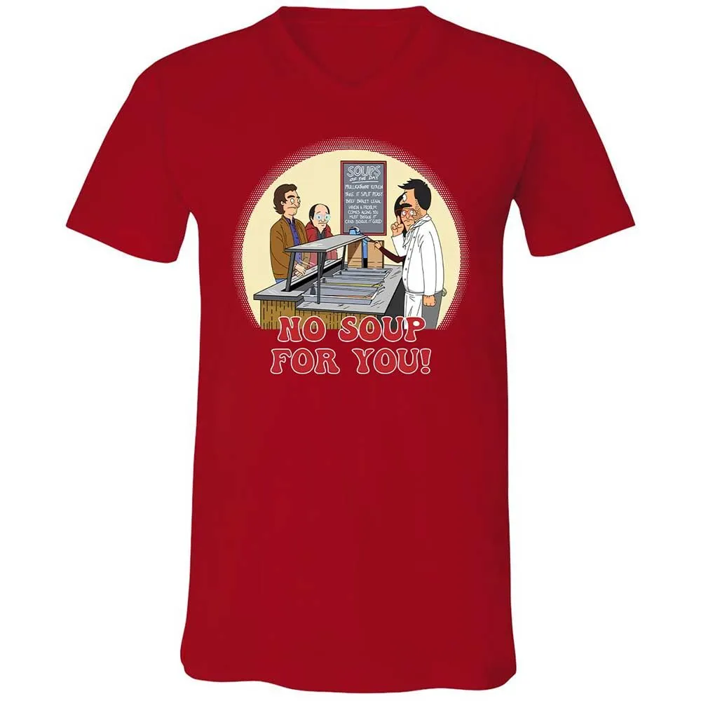 Unisex V-Neck T-Shirt - AUPJY7WC - Red - 6