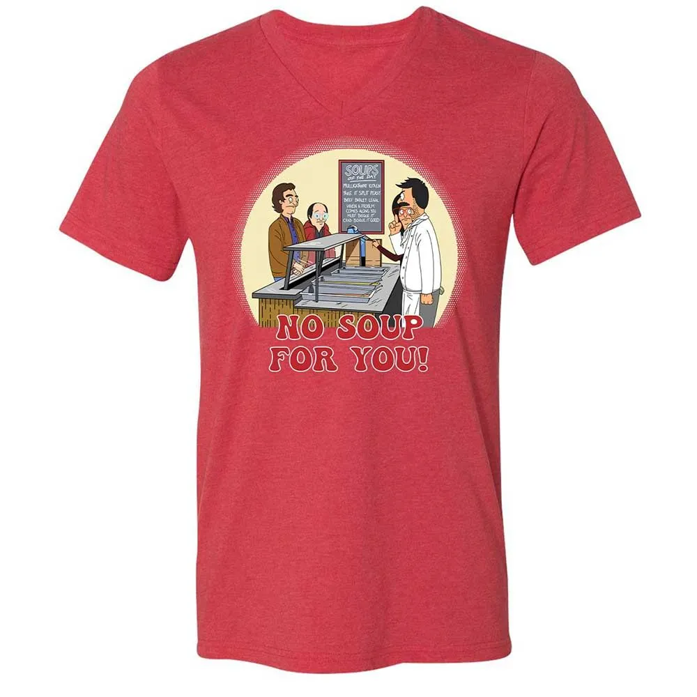 Unisex V-Neck T-Shirt - AUPJY7WC - Heather Red - 7