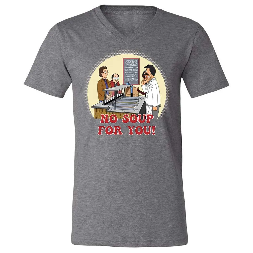 Unisex V-Neck T-Shirt - AUPJY7WC - Deep Heather - 14