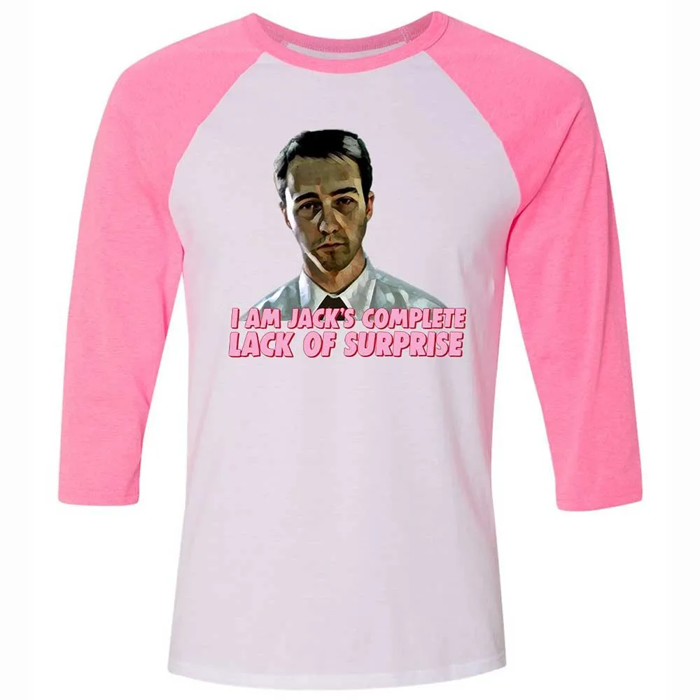 Unisex 3/4 Baseball Tee - PNSL2W2X - White/Neon Pink - 12