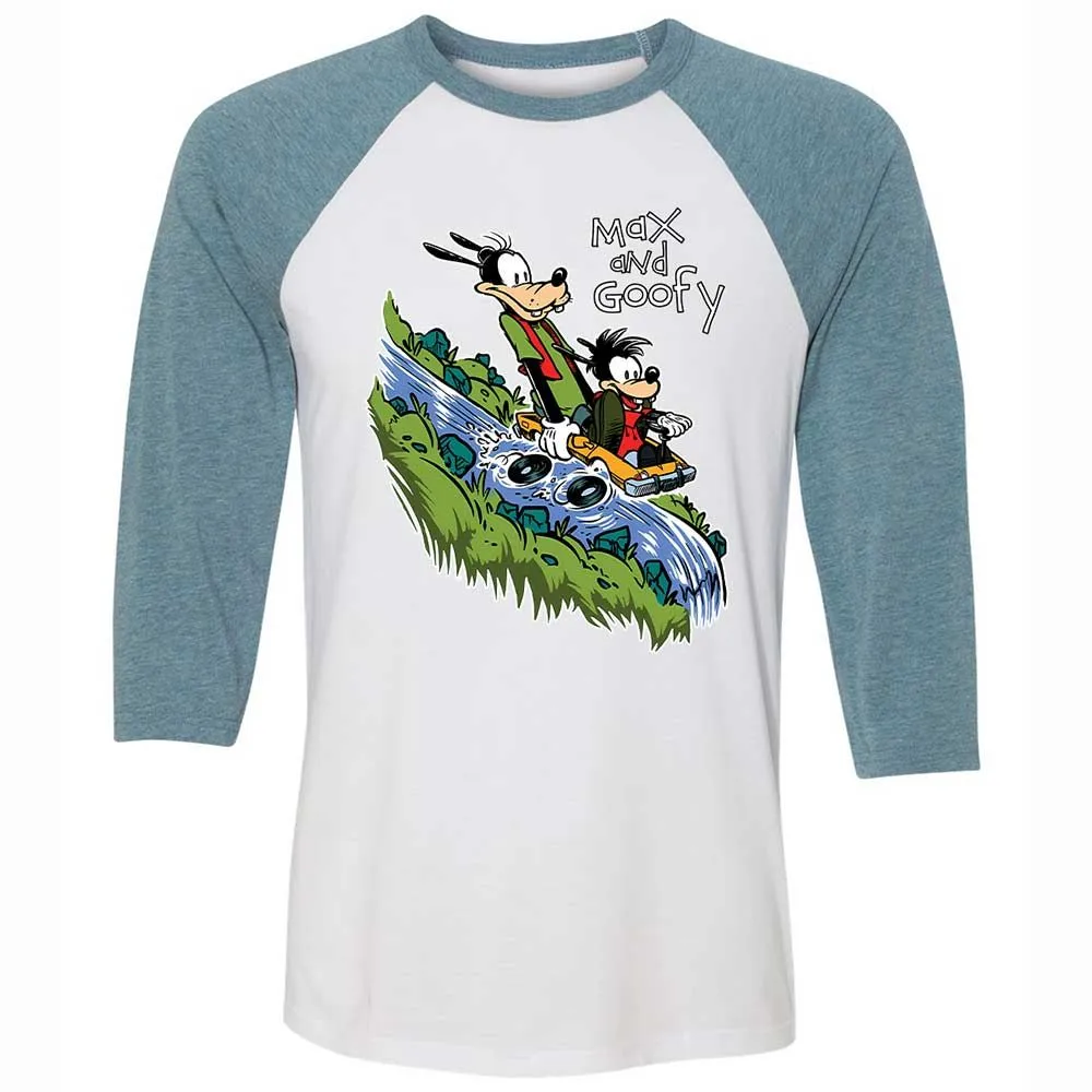 Unisex 3/4 Baseball Tee - SGKHQ5ZS - White/Denim - 3