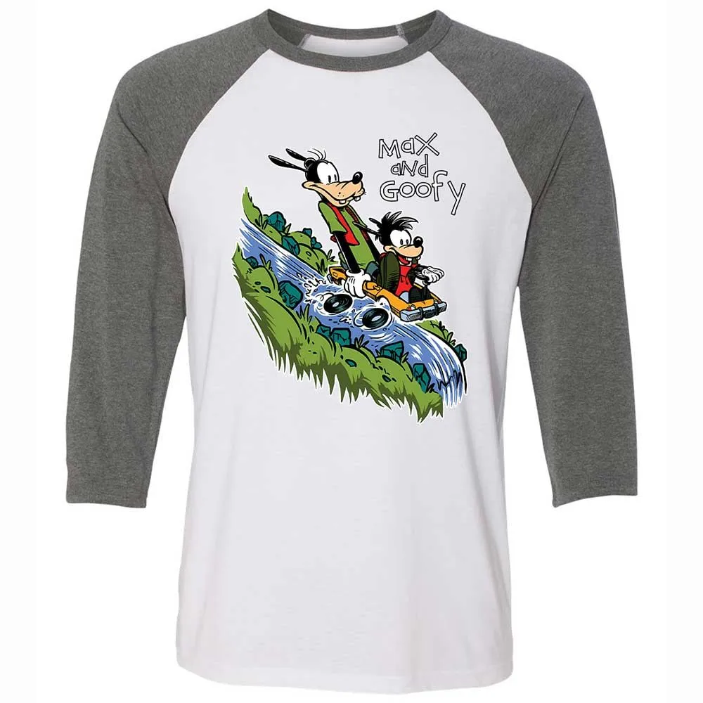 Unisex 3/4 Baseball Tee - SGKHQ5ZS - White/Deep Heather - 11