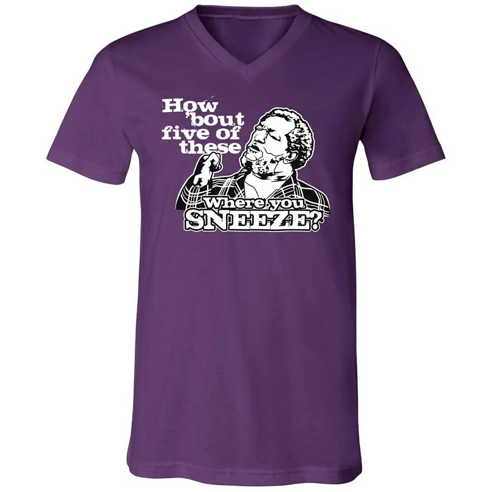 Unisex V-Neck T-Shirt - V7N95X4V - Team Purple - 10