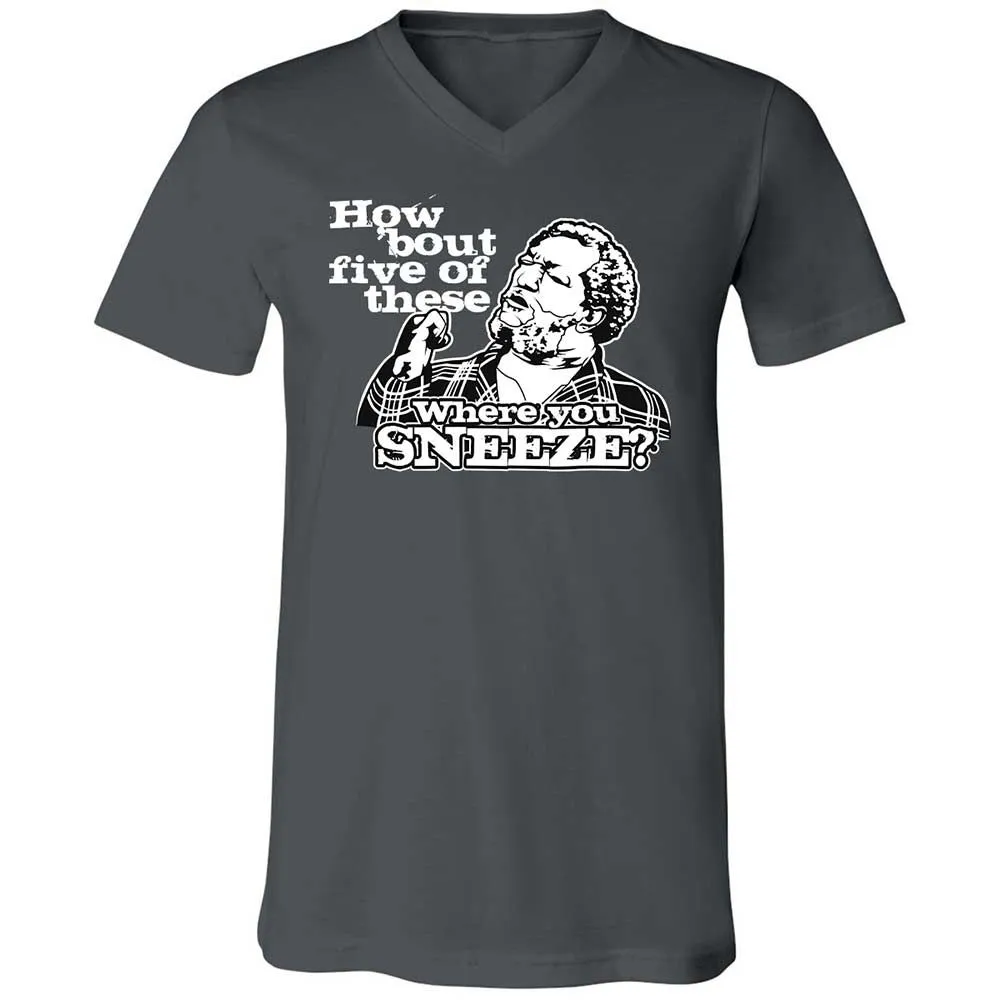 Unisex V-Neck T-Shirt - V7N95X4V - Asphalt - 13