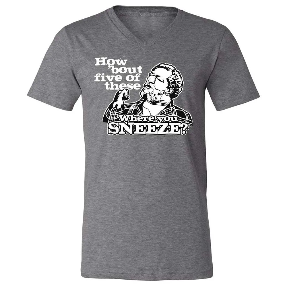 Unisex V-Neck T-Shirt - V7N95X4V - Deep Heather - 14