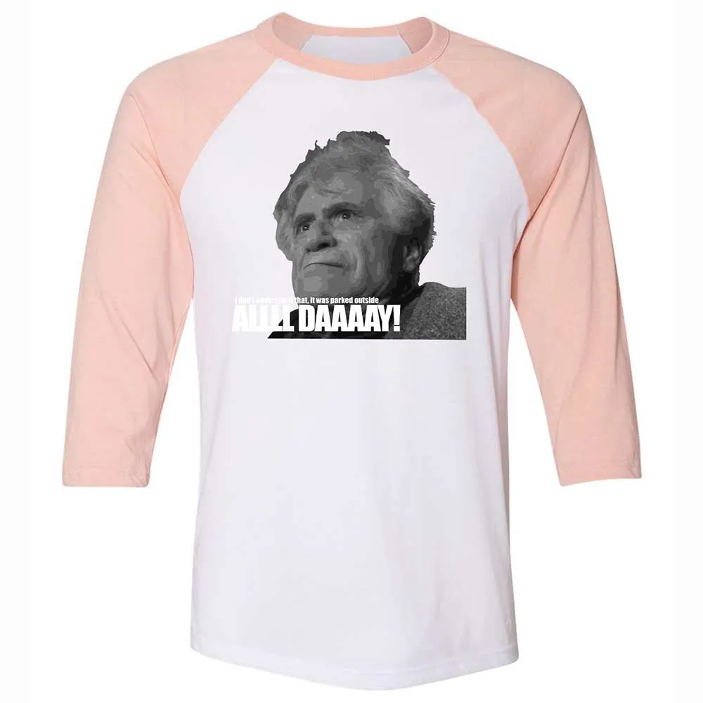 Unisex 3/4 Baseball Tee - J1V8H4RB - White/Heather Peach - 5