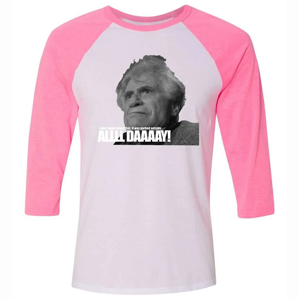 Unisex 3/4 Baseball Tee - J1V8H4RB - White/Neon Pink - 12
