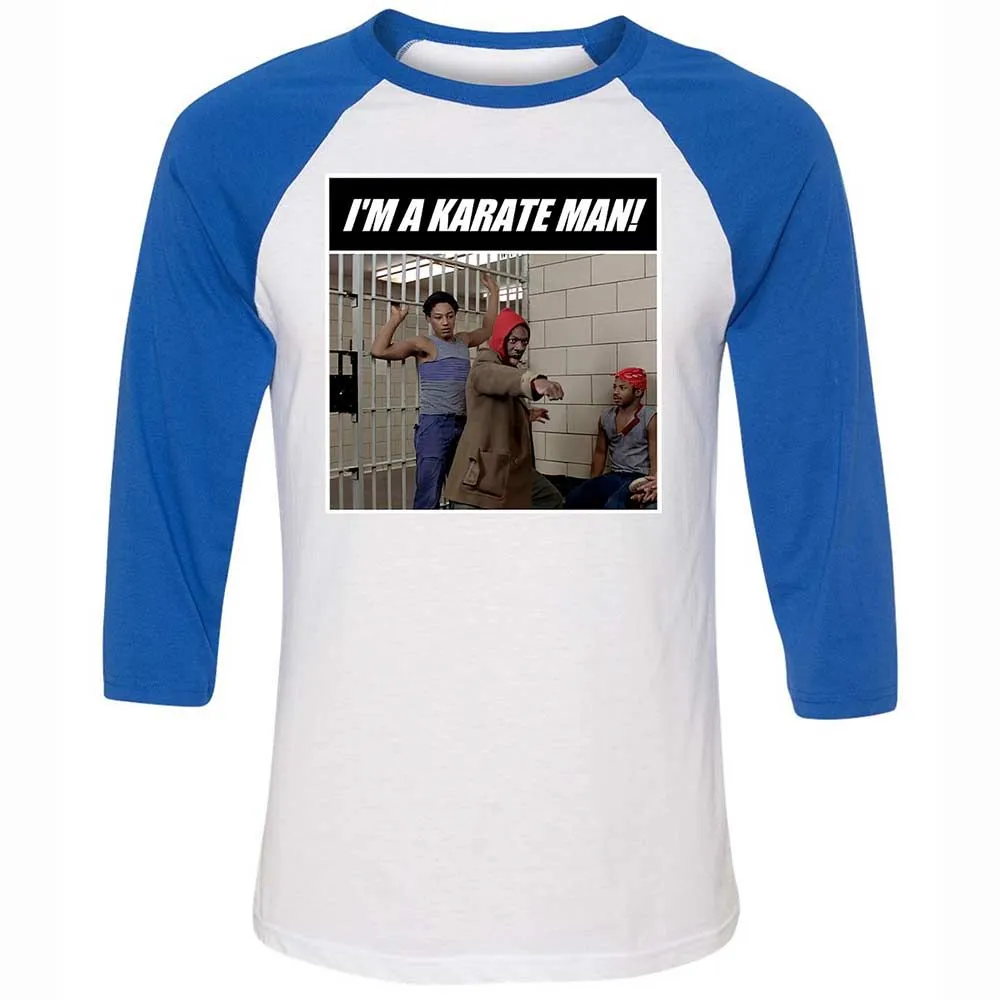 Unisex 3/4 Baseball Tee - WG84UDB5 - White/True Royal - 10