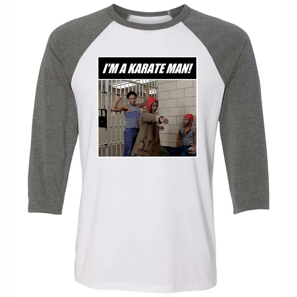 Unisex 3/4 Baseball Tee - WG84UDB5 - White/Deep Heather - 11