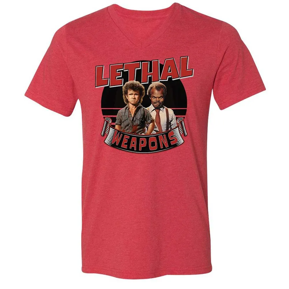 Unisex V-Neck T-Shirt - G4KE8GGG - Heather Red - 6