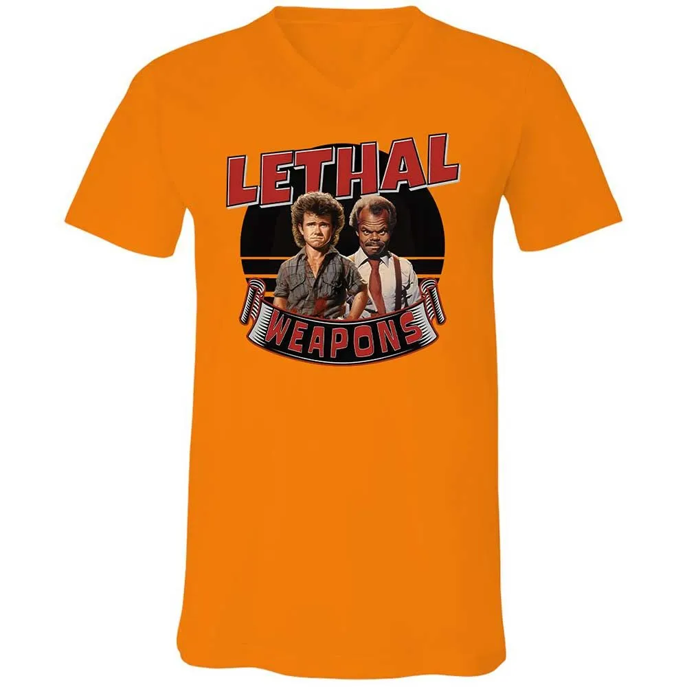 Unisex V-Neck T-Shirt - G4KE8GGG - Orange - 7