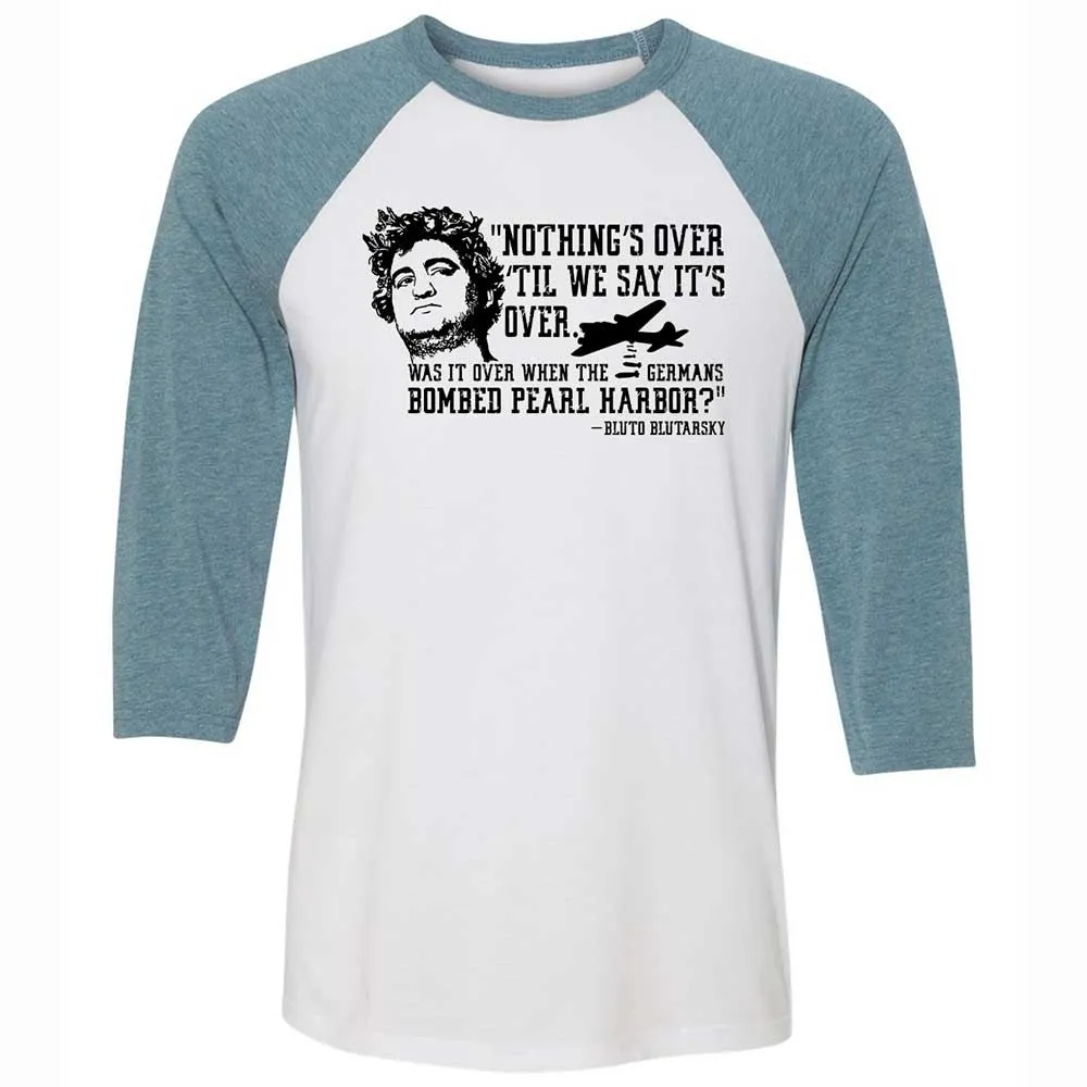 Unisex 3/4 Baseball Tee - LRTWSJND - White/Denim - 3
