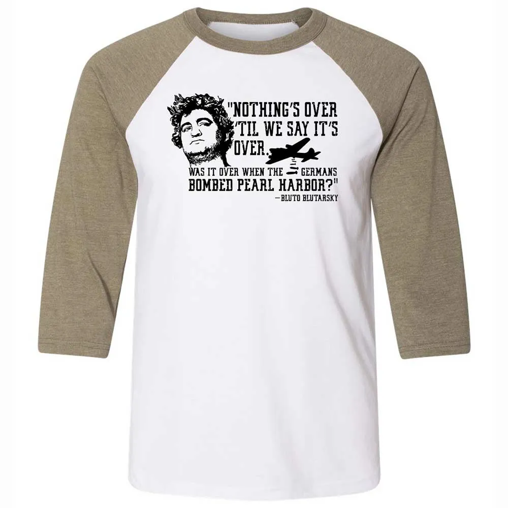 Unisex 3/4 Baseball Tee - LRTWSJND - White/Heather Olive - 4