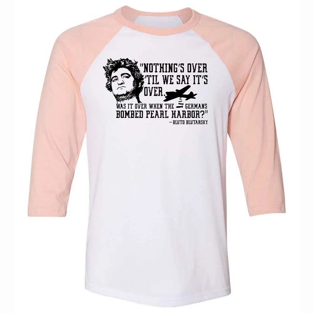 Unisex 3/4 Baseball Tee - LRTWSJND - White/Heather Peach - 5