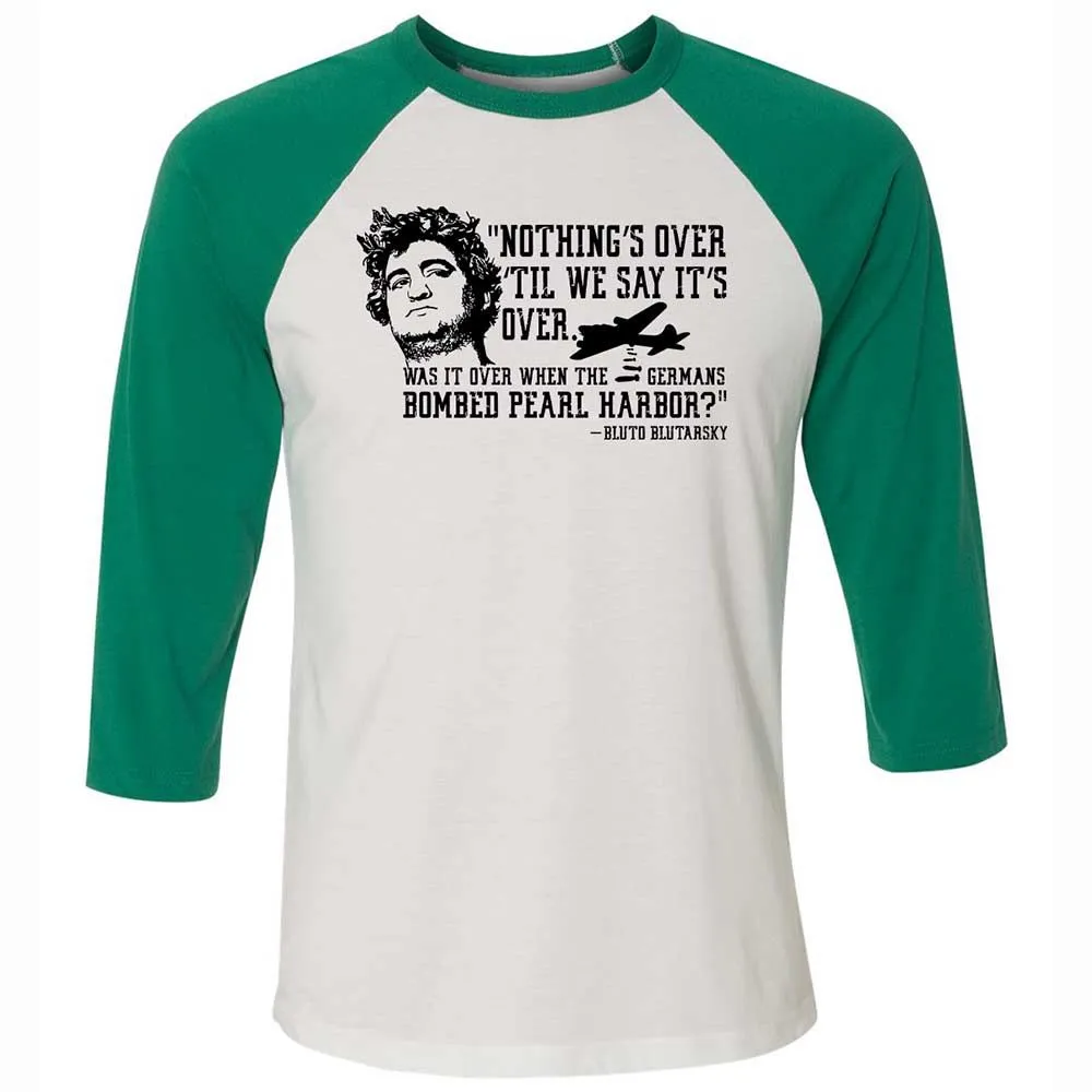Unisex 3/4 Baseball Tee - LRTWSJND - White/Kelly - 6