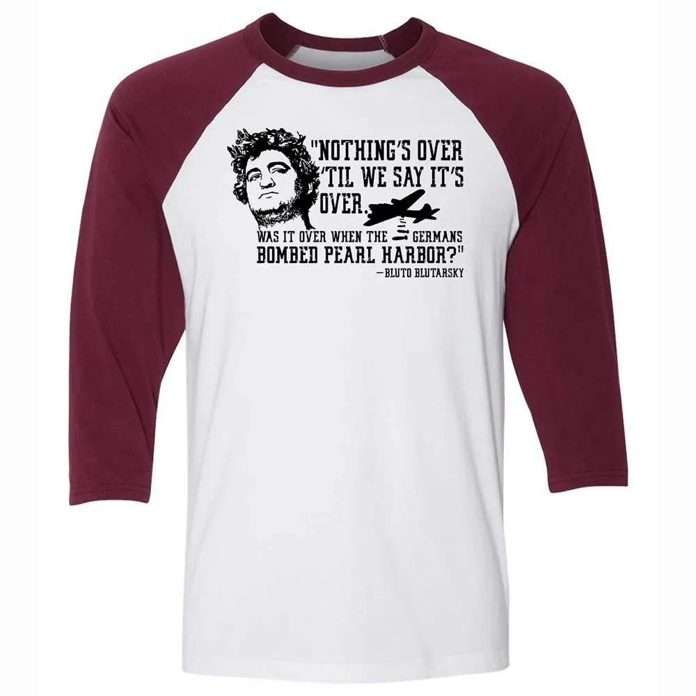 Unisex 3/4 Baseball Tee - LRTWSJND - White/Maroon - 7