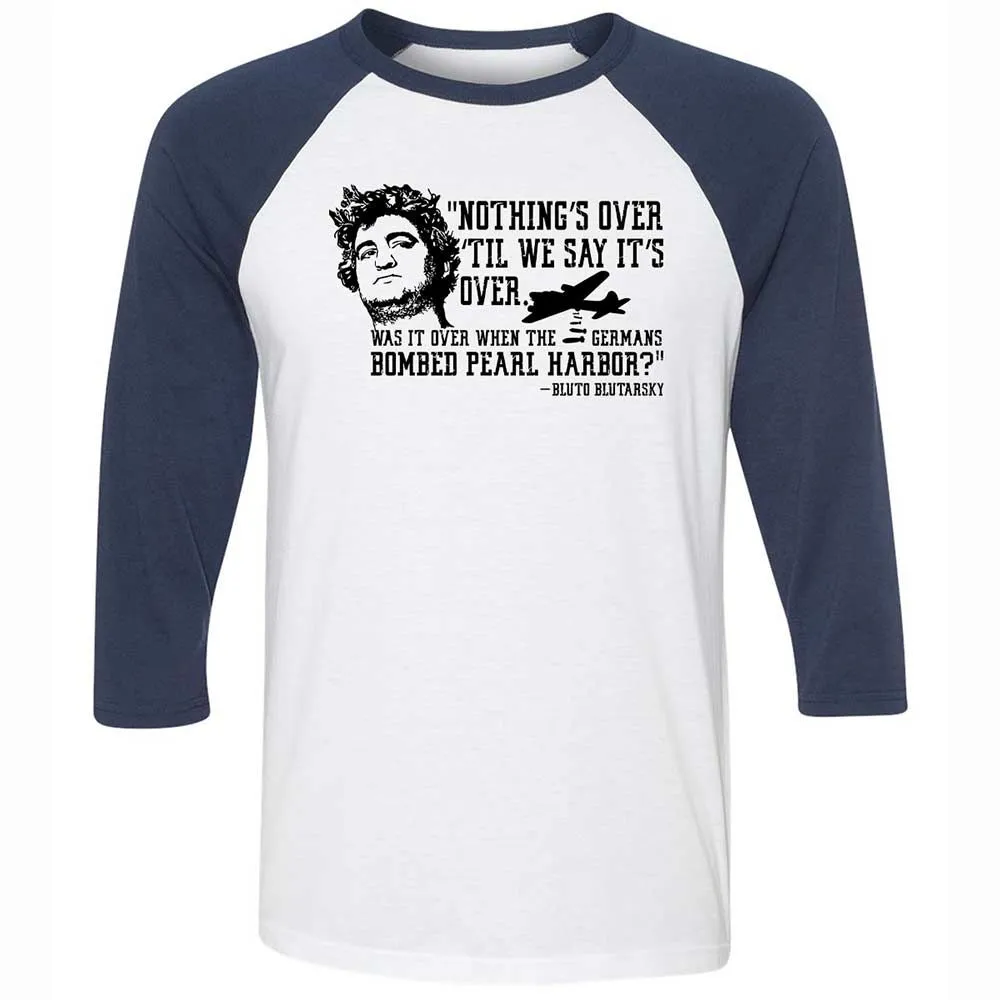 Unisex 3/4 Baseball Tee - LRTWSJND - White/Navy - 8