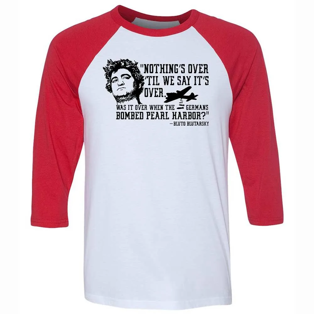 Unisex 3/4 Baseball Tee - LRTWSJND - White/Red - 9
