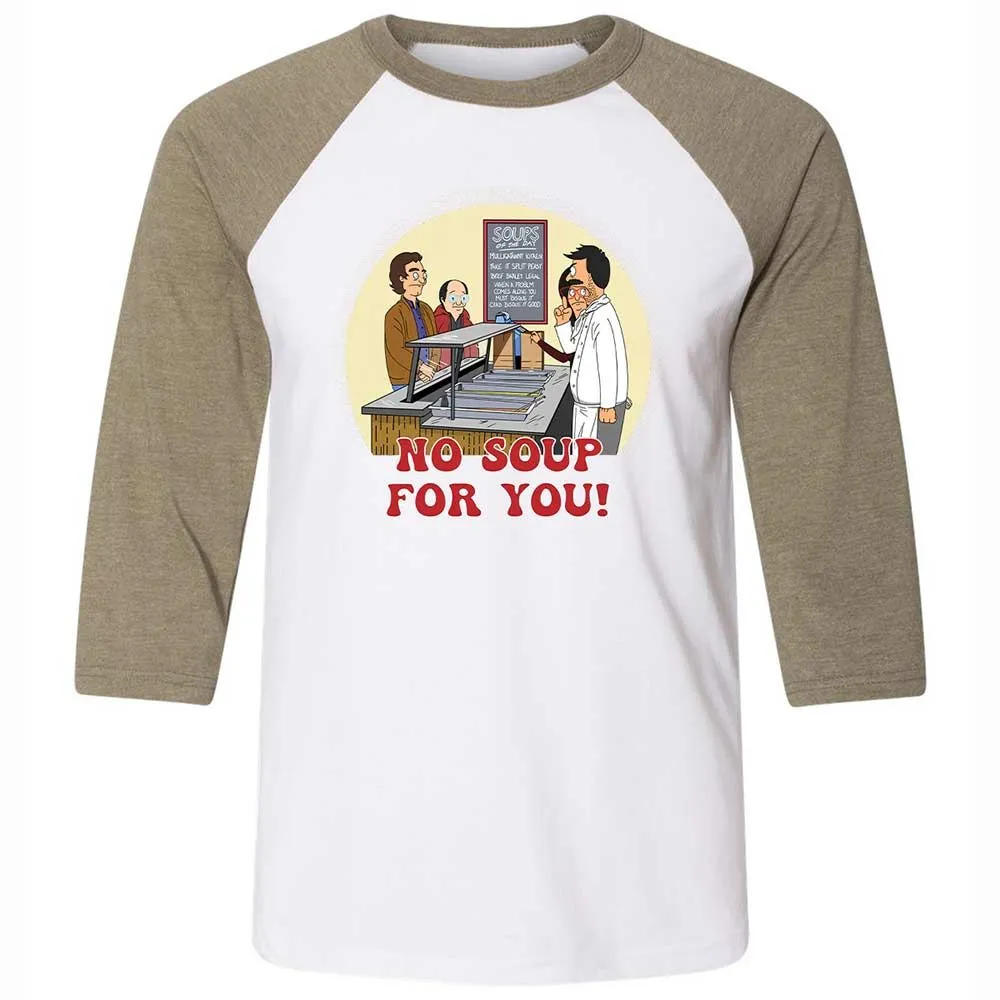 Unisex 3/4 Baseball Tee - N5C6FWVA - White/Heather Olive - 4