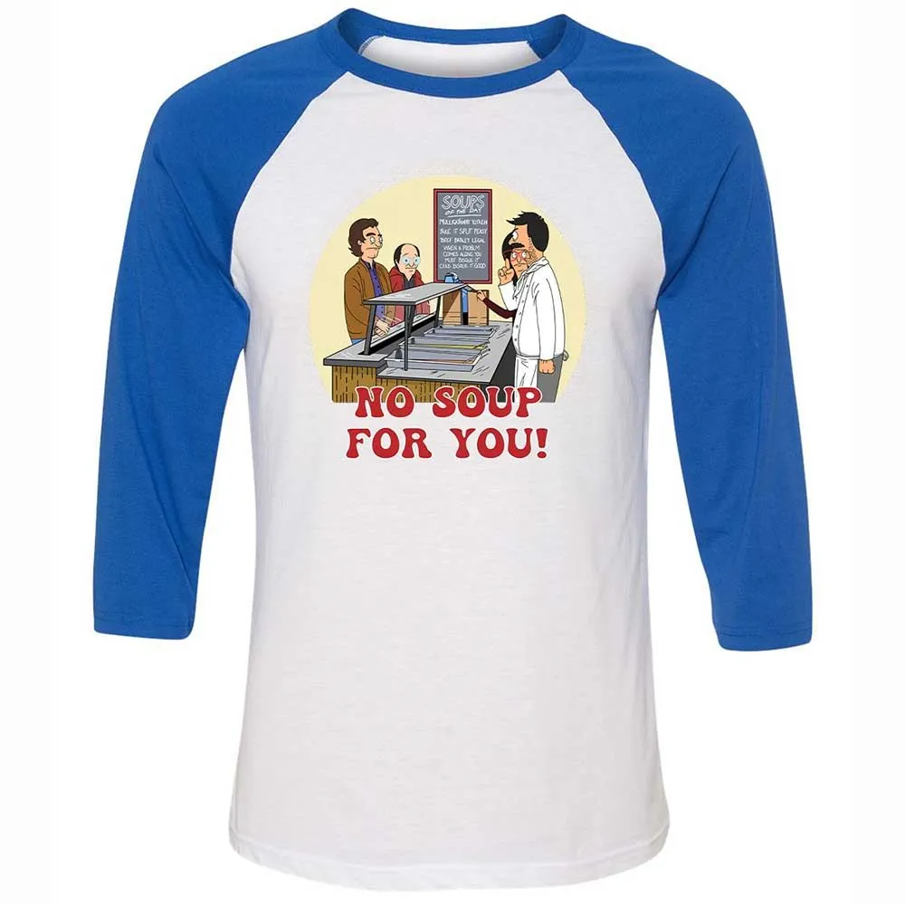 Unisex 3/4 Baseball Tee - N5C6FWVA - White/True Royal - 10