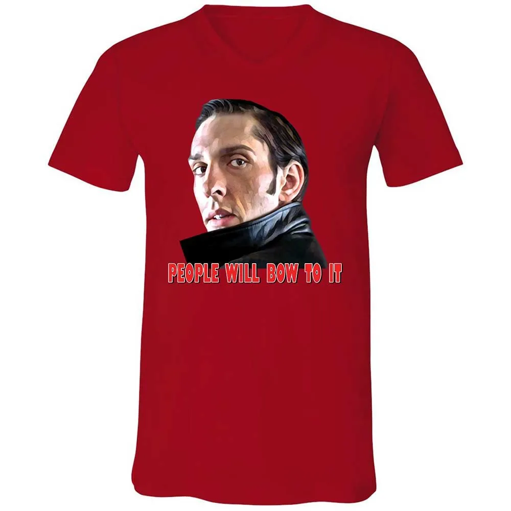 Unisex V-Neck T-Shirt - 798F2RUE - Red - 5