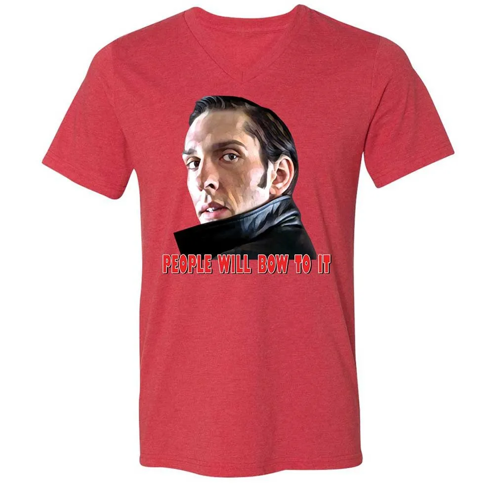 Unisex V-Neck T-Shirt - 798F2RUE - Heather Red - 6