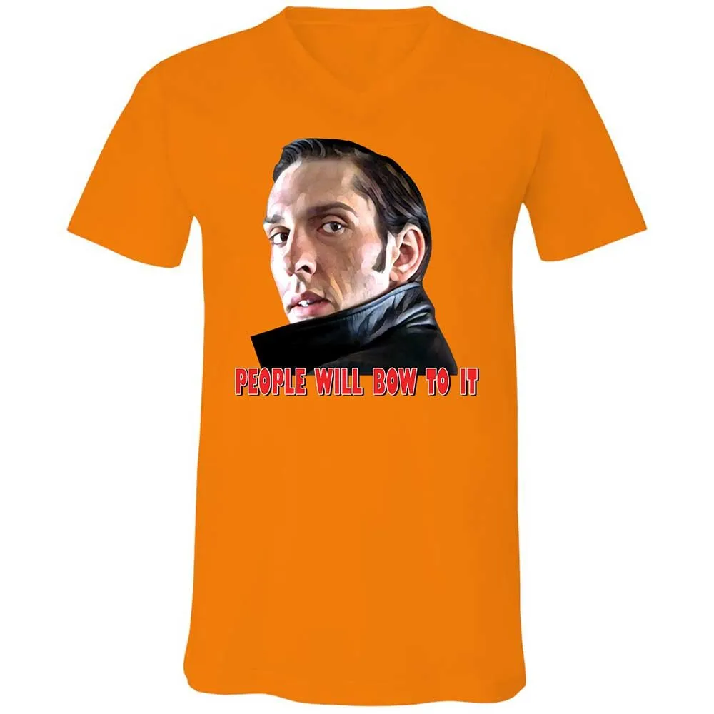 Unisex V-Neck T-Shirt - 798F2RUE - Orange - 7