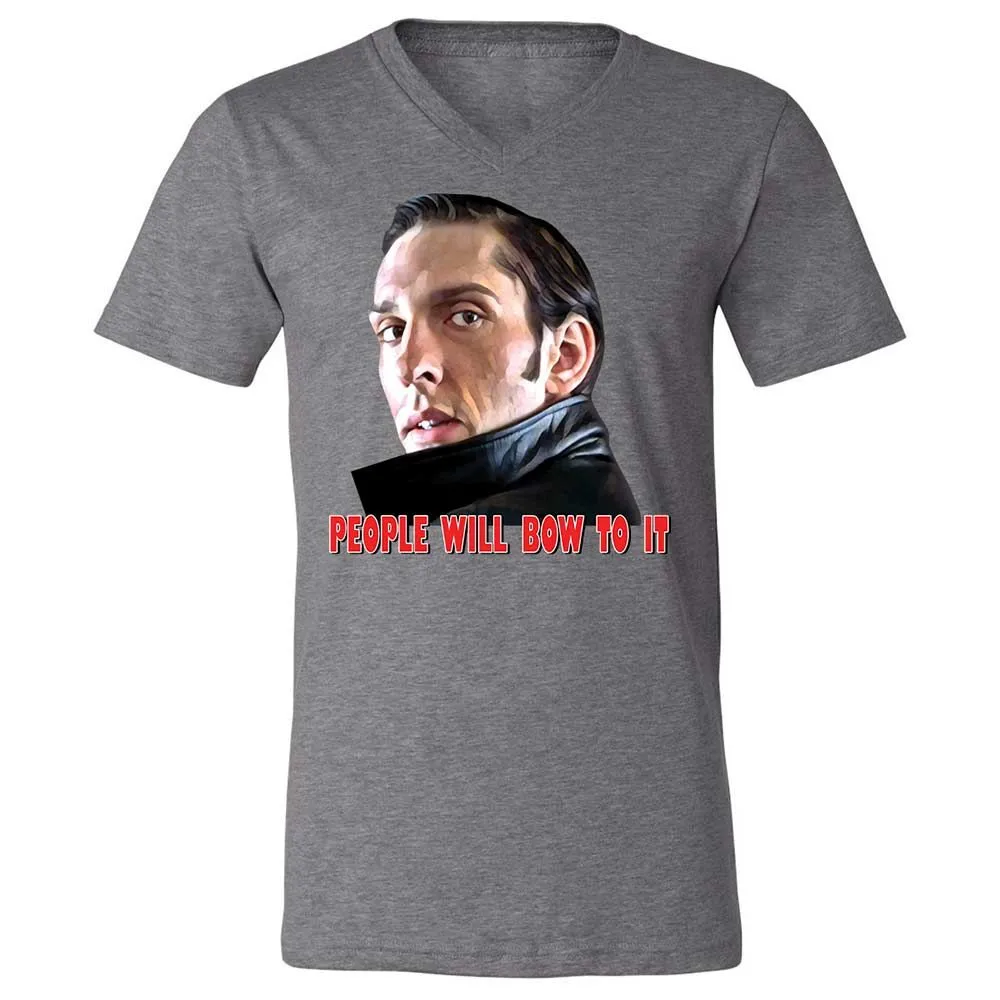 Unisex V-Neck T-Shirt - 798F2RUE - Deep Heather - 9