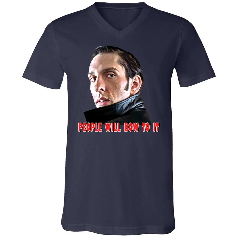 Unisex V-Neck T-Shirt - 798F2RUE - Navy - 12
