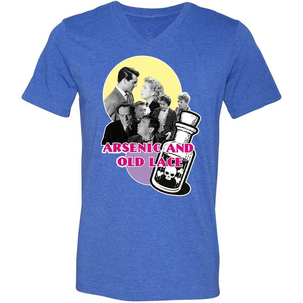 Unisex V-Neck T-Shirt - PDL8V7JR - Heather True Royal - 5