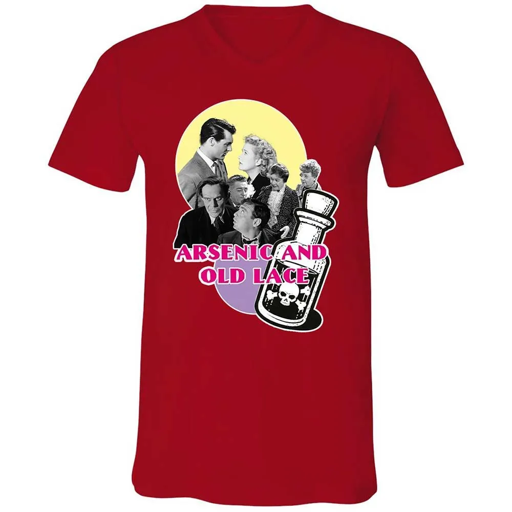 Unisex V-Neck T-Shirt - PDL8V7JR - Red - 6