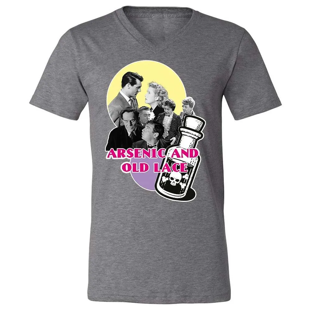 Unisex V-Neck T-Shirt - PDL8V7JR - Deep Heather - 14