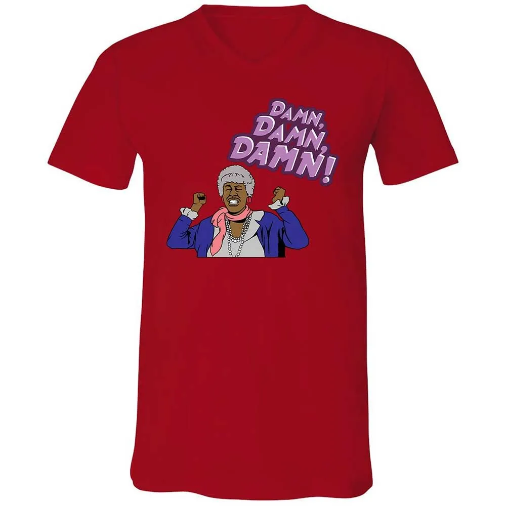 Unisex V-Neck T-Shirt - D8TELXKG - Red - 5
